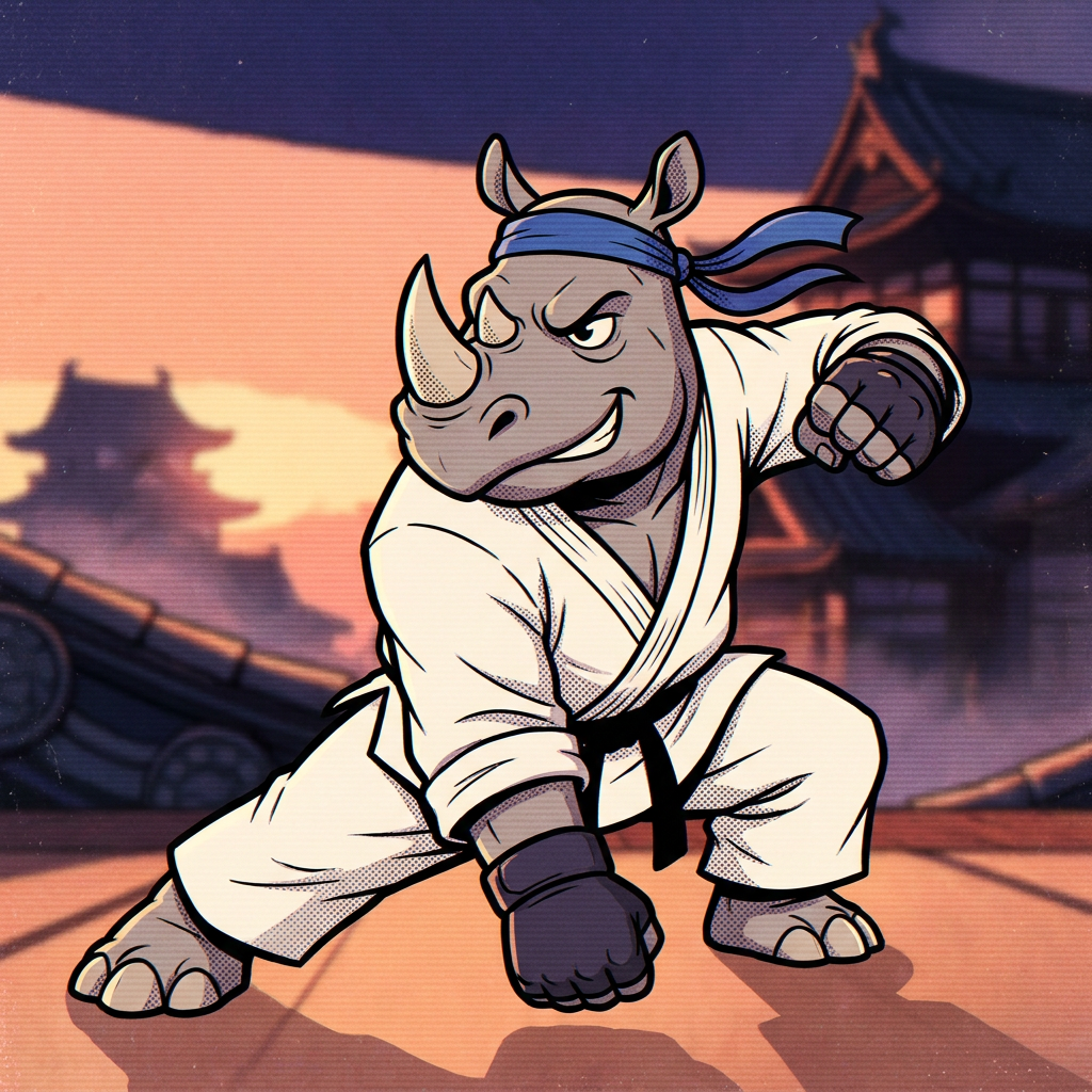 Rhino Martial Arts artwork